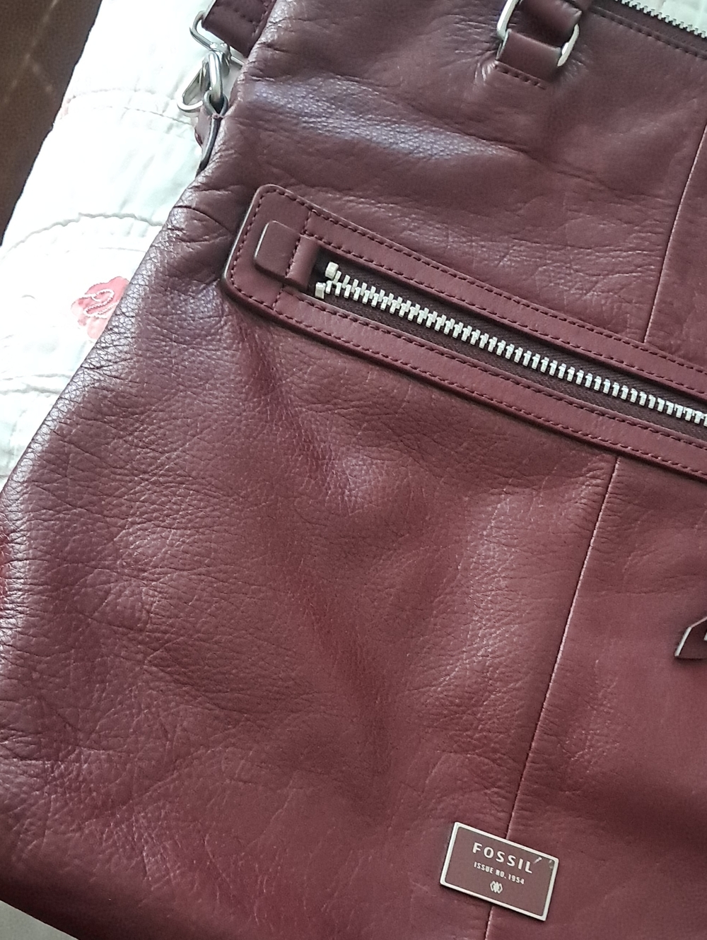 Large Leather Crossbody - Picture 2 of 9